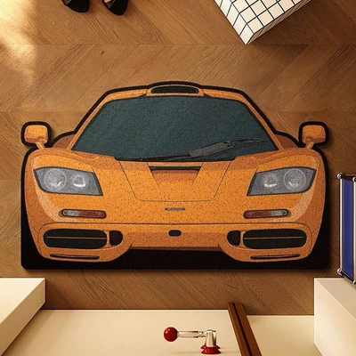 Car Home Entrance Wire Ring Avtomobil döşəmə paspasları - mclaren-wire-loop-floor-mat-4060cm-silk-circle