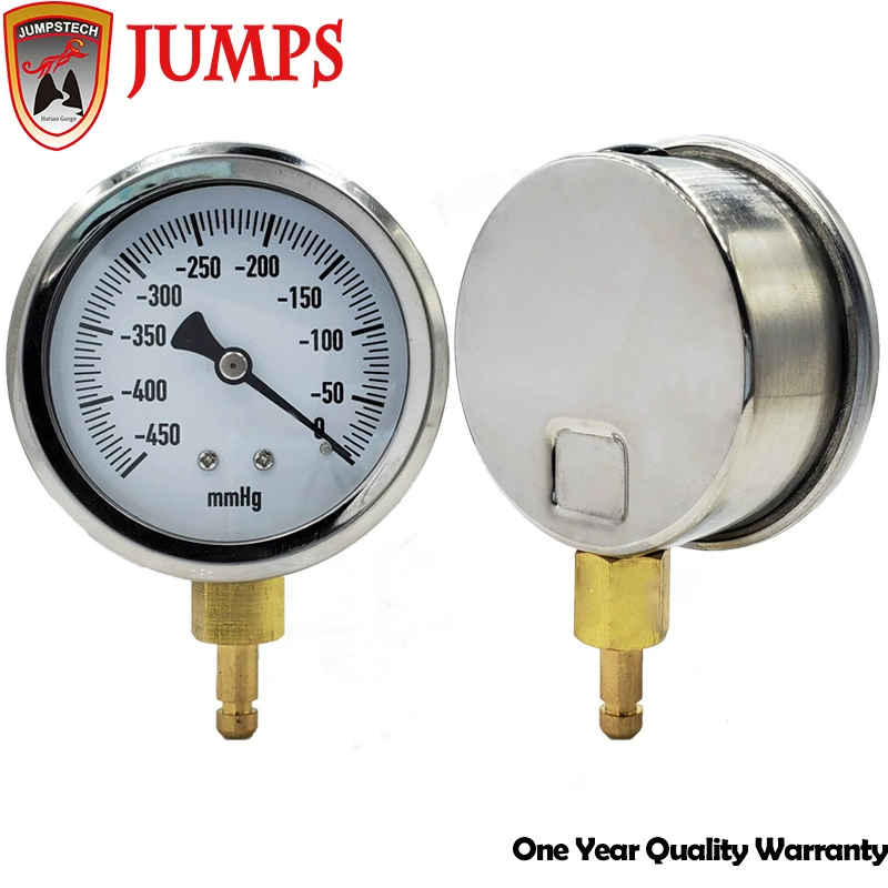 Заводская поставка YN60 корпус из нержавеющей стали вакуумный манометр медицинский отрицательный манометр барометр соединение 7 мм кожаная трубка