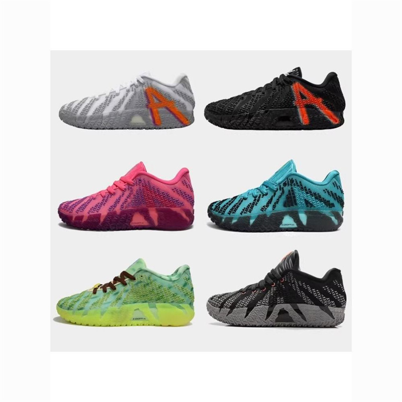 New Ja Morant 3Rd Generation Ja3 Breathable Zoom Air Cushion Practical Sports Training Shoes for Students, Men's and Women's Shoes
