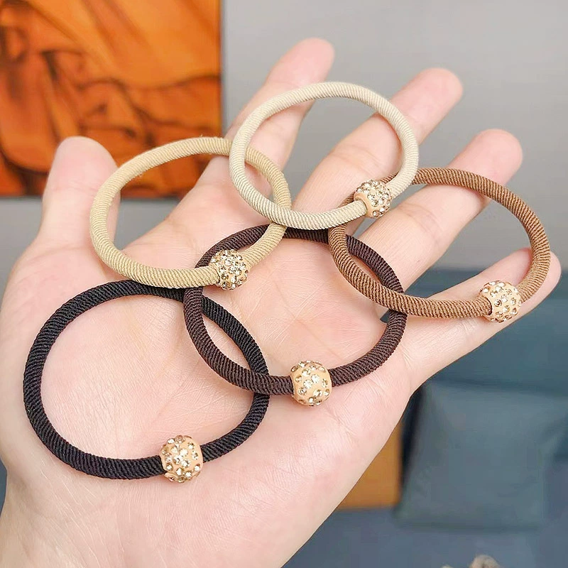 Сеульские товары из Южной Кореи, милый кожаный шнурок для волос, хвостик, аксессуар для волос, чехол, простой и элегантный дизайн