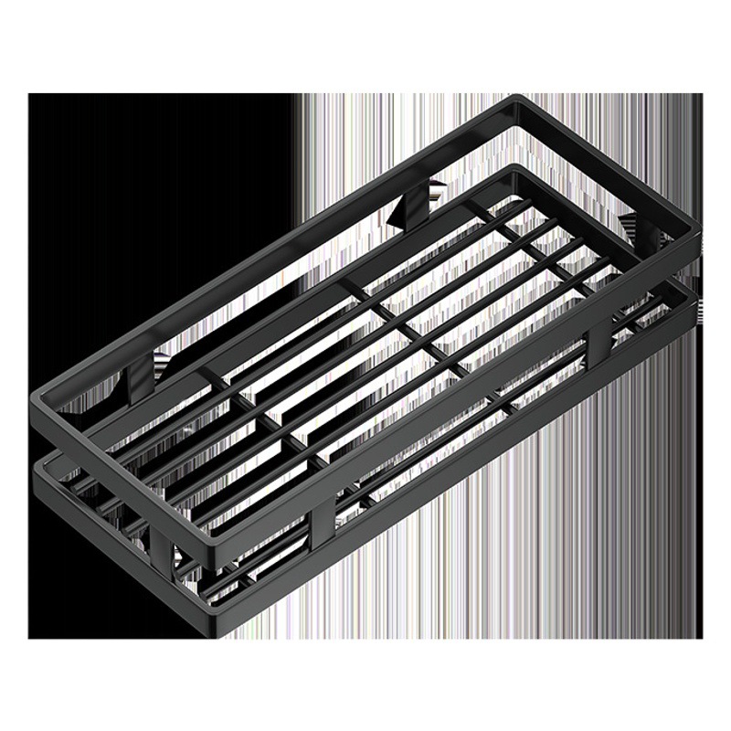 Cocina de verduras y frutas de drenaje cesta de almacenamiento en rack de almacenamiento cesta de almacenamiento de botella de condimento simple sin ponche montado en la pared