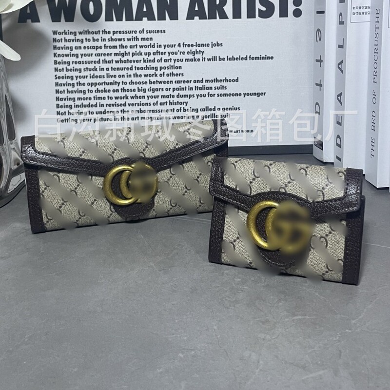 Classic 70% off Fashion Trendy Retro European and American Style Wallet Daily Commuting Versatile Multi-Functional Card Holder Wallet Wholesale