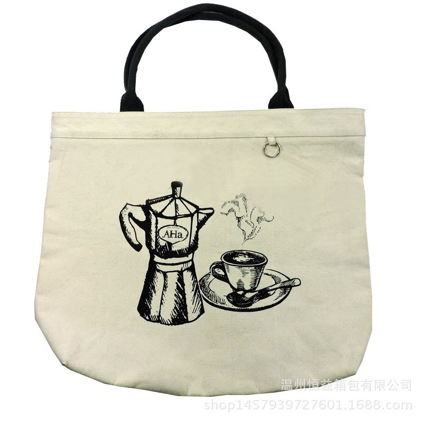厂家直销简约帆布包 涤棉袋创意广告手提袋购物袋免费设计印logo