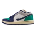 White blue green