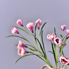 仿真手感番红花高档仿真花批发婚庆宴会装饰餐桌花小苍兰藏红花