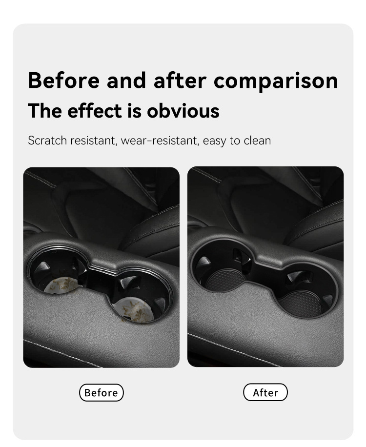 Suitable for 18-25 Models of Niu Demon Supra Central Control Water Cup Cover Protection Anti-Slip Mat Car Special Modification Accessories