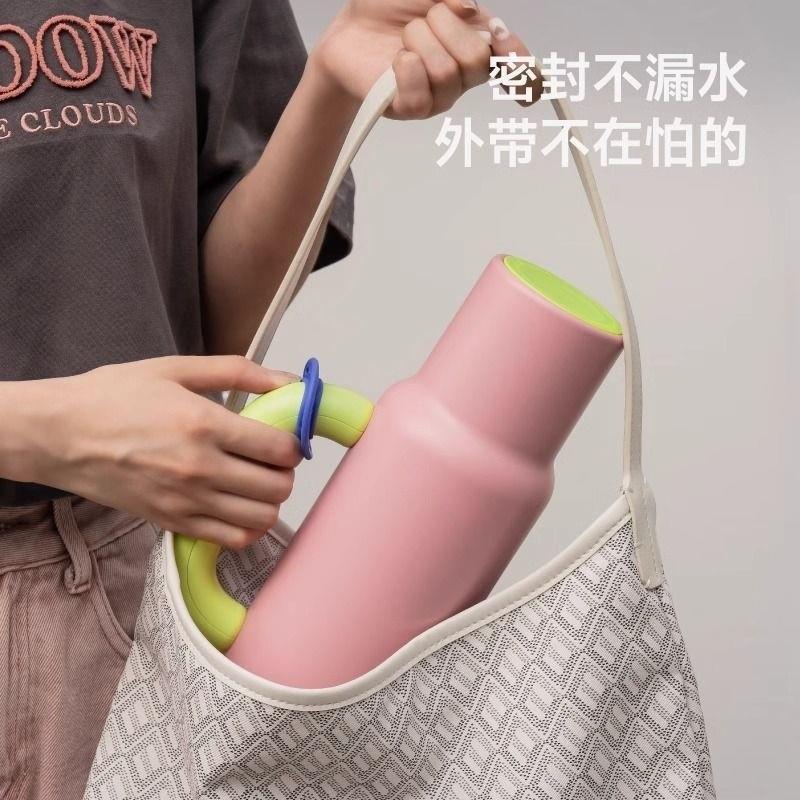 ポータブル肥厚家庭用大容量アイスカップ女の子高価値落下防止ビッグマック魔法瓶カップ|undefined