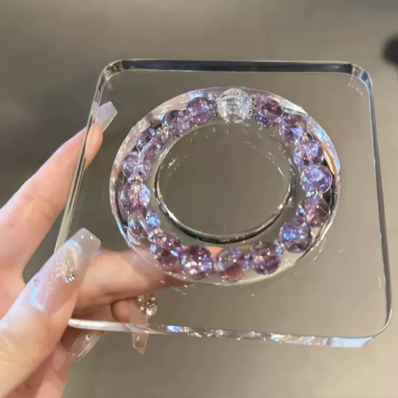 Бусины Будды, прозрачный акриловый браслет с кристаллами, украшения из бисера, поднос для хранения аксессуаров, поднос для дисплея, браслет, дисплей для браслета