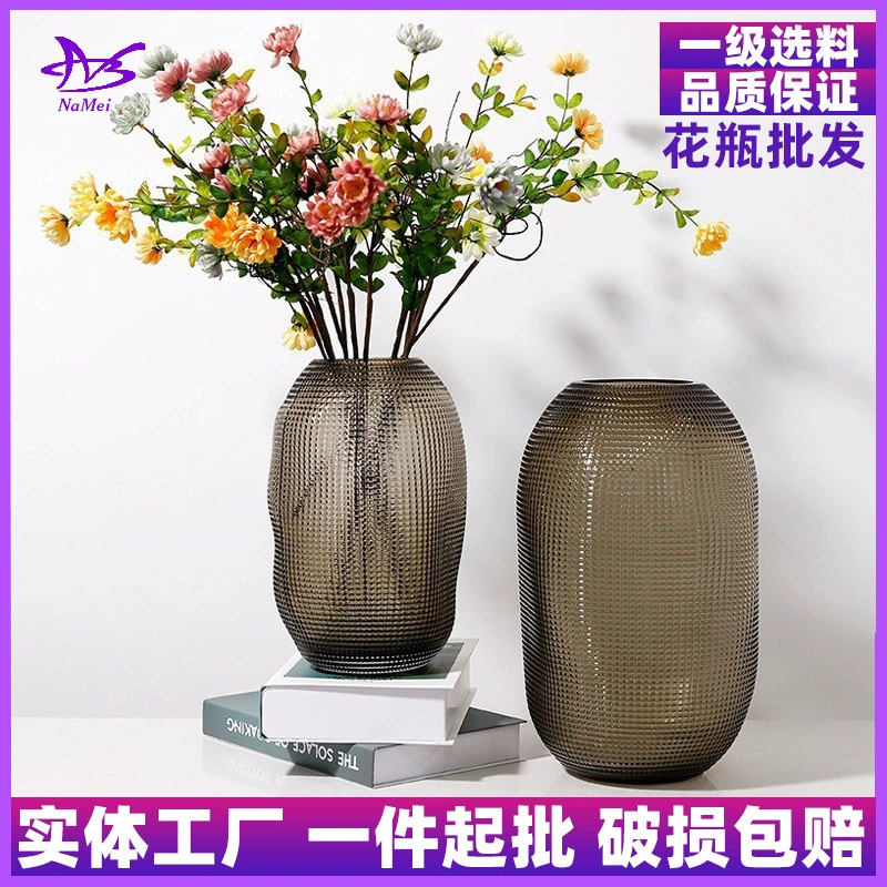 Креативная точка из бисера художественная стеклянная ваза украшение дома украшение большая бутылка для живота Гидропоника гостиная свежий сушеный цветок высокое чувство