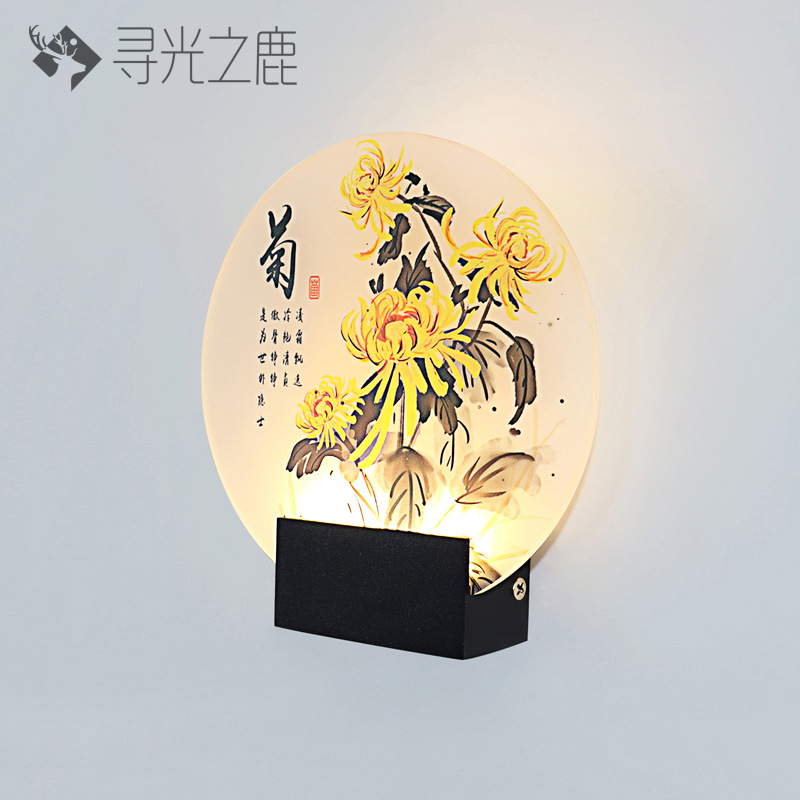 XGZL B0269-20CM 둥근 검은 국화