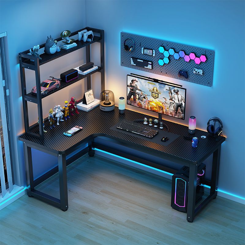 Corner Gaming Desk, Computer Desk, Corner Table, Desktop L-Shaped Corner Desk, Advanced Combination Gaming Table, Desktop Storage Rack