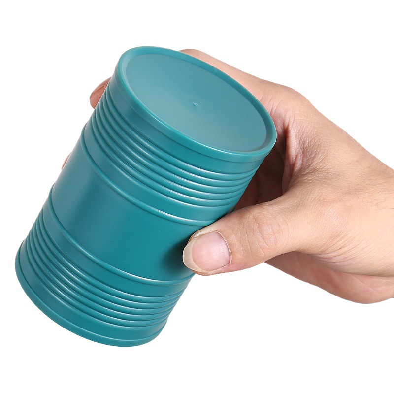 Oil Barrel Sieve Cup Dice Dice Cup Personality logo Shake Sieve Set Straight Solid Color Swing Cup Creative New Color Cup