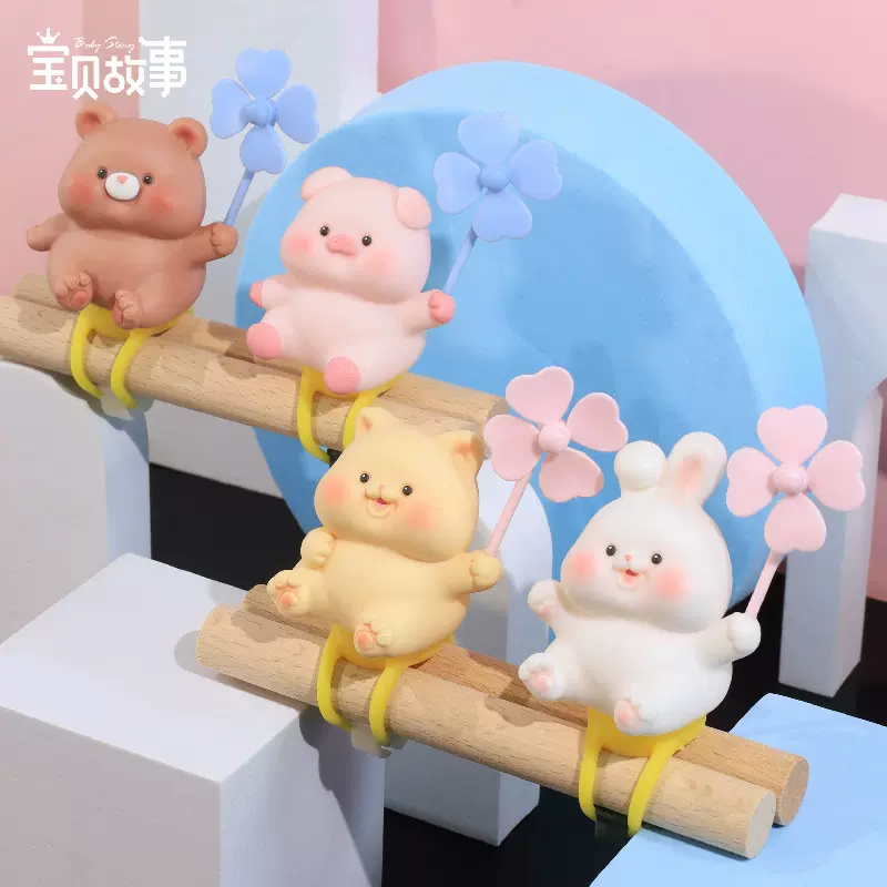 嘟嘟乐园电动车摆件创意跨境工艺品公仔自行车摩托车饰品定制批发