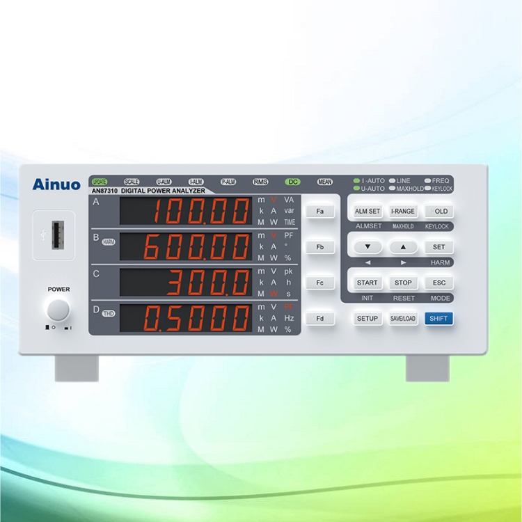 Ainuo艾诺交直流功率分析仪AN87310电量测量仪功率计 待机功率测