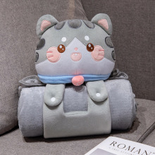 动物立体卷毯卡通可爱小猫立体卷毯法兰绒毛毯空调毯儿童午睡