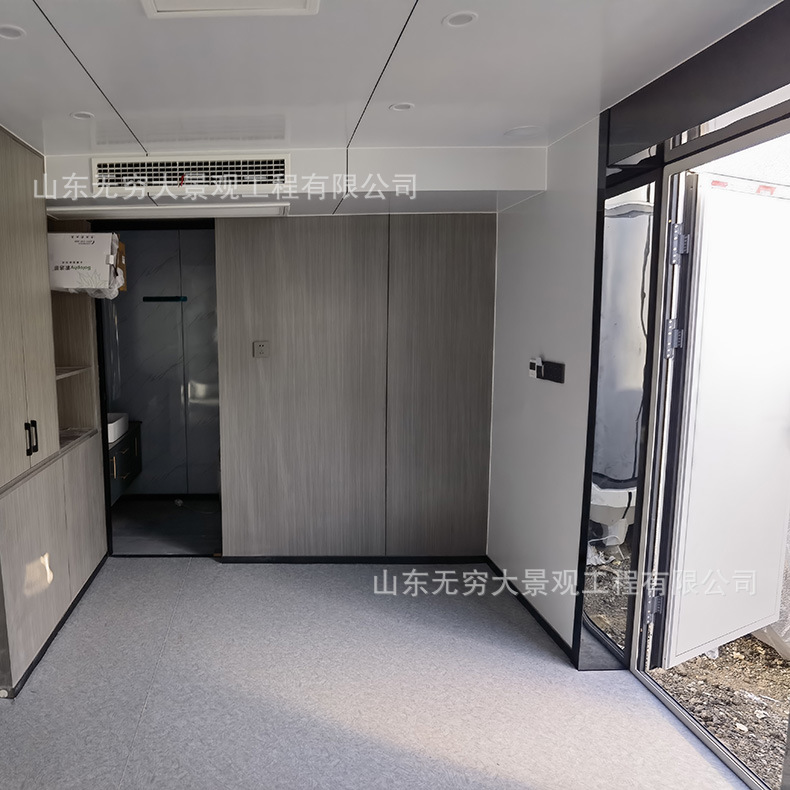 Internet celebridad espacio cápsula folk hotel una sala una habitación un baño luz lujo decoración gran lugar escénico drenaje cabina móvil