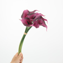 花手感马蹄莲假花迷你手扎马蹄莲花手捧花婚庆装饰花批发