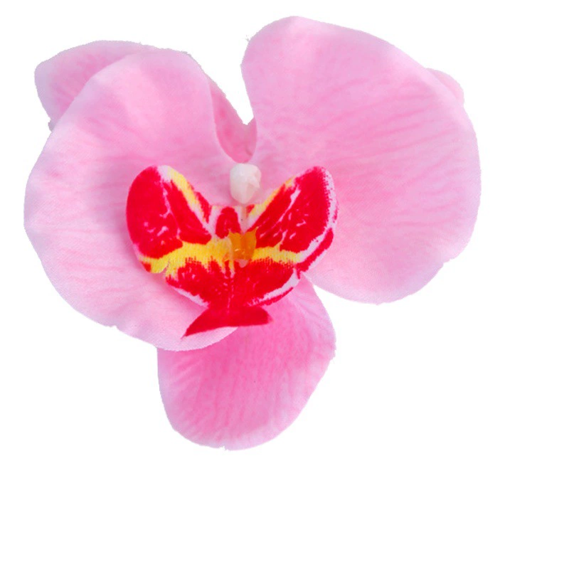 9,5 см Искусственный цветок фаленопсис цветок голова Шелковый цветок головной убор Венок свадебный цветок украшения стены DIY поддельный цветок оптовая продажа с фабрики