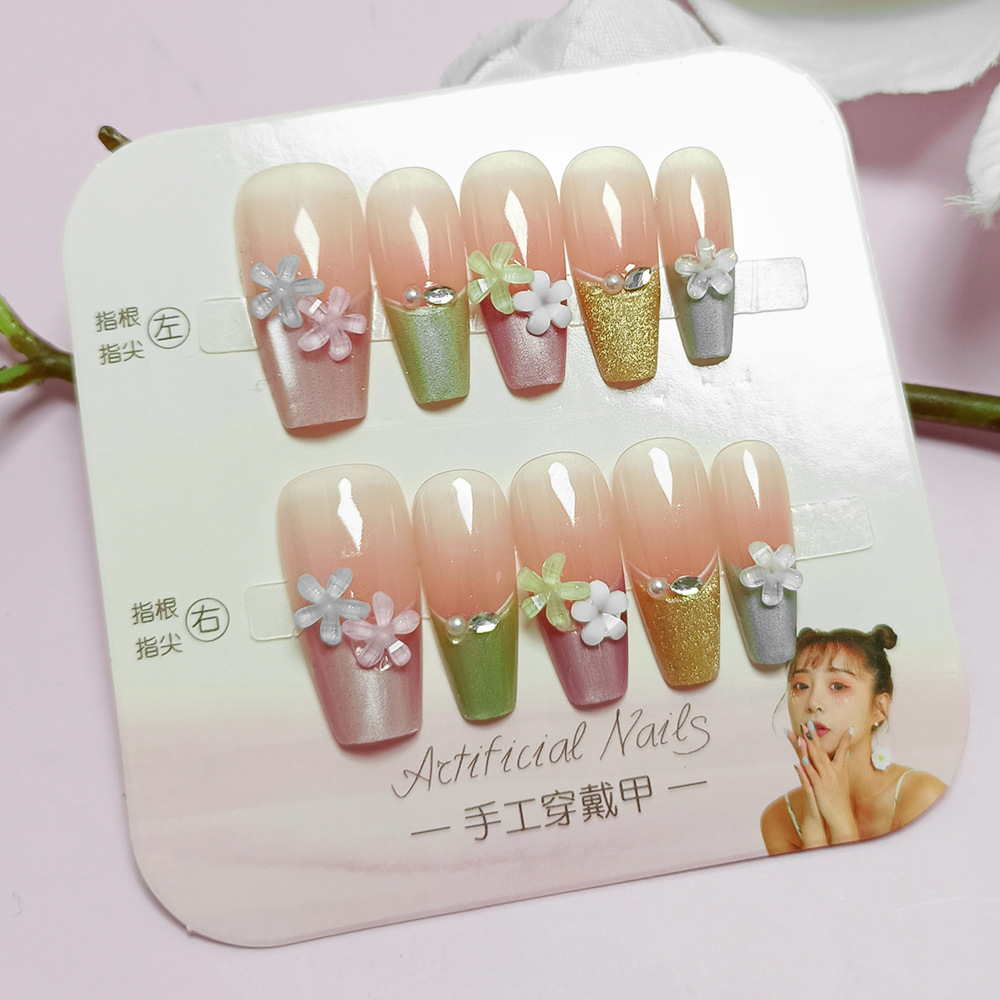 10 piezas decodificadas piezas de manicura portátil dulces parches de uñas de terapia de luz pequeño libro rojo venta caliente de alta calidad de uñas