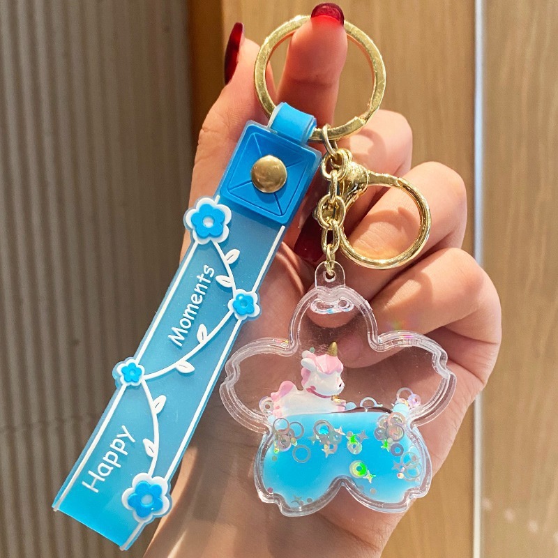 インターネット有名人かわいい馬 Xiaochi 虹馬ユニコーンキーホルダーカップルバッグペンダント車のキーチェーンギフト卸売|undefined