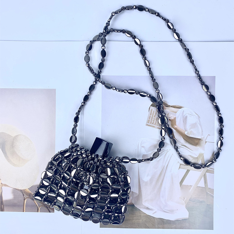 52g Weight Sequins Fashion Element Open Closure Type Single Shoulder Strap Strap Type Shoulder Bag Bags Type Holiday, Travel, Daily Occasion Acrylic Material Solid Color Pattern 2025 Spring and Summer Season Women's Gender Streetwear Style Dumpling Shape Shape Small Size Women's Small Arylic Solid Color Streetwear Sequins Dumpling Shape Open Shoulder Bag 7