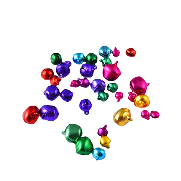 Cross-border diy color bell electroplating 6-14MMDIY bell Christmas…