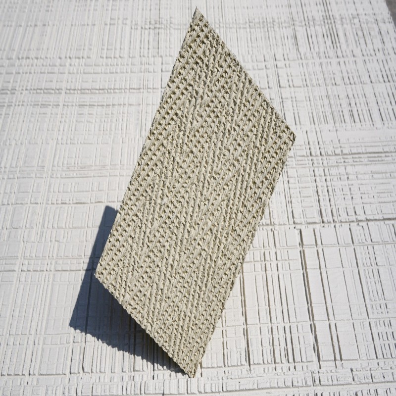 Piedra blanda Piedra tejida de cáñamo Flexible Piedra flexible ultrafina Patrón de tela Tejida Tablero de pared de fondo de porcelana suave Panel de acabado de piedra de imitación