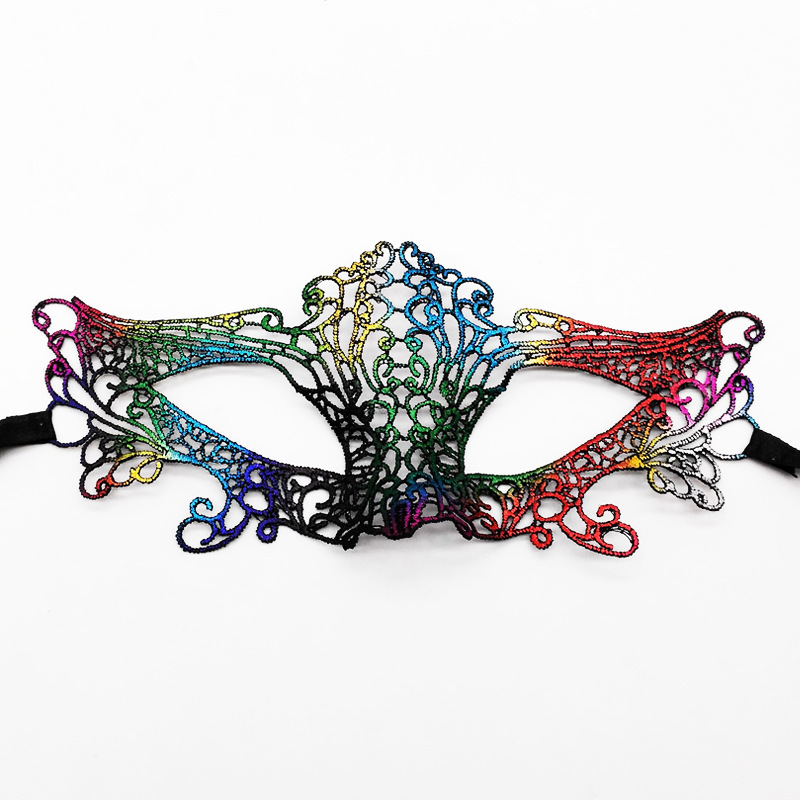Máscaras de encaje transfronterizas, máscaras de encaje de fiestas de Halloween, máscaras de ojos especiales para carnaval de Halloween