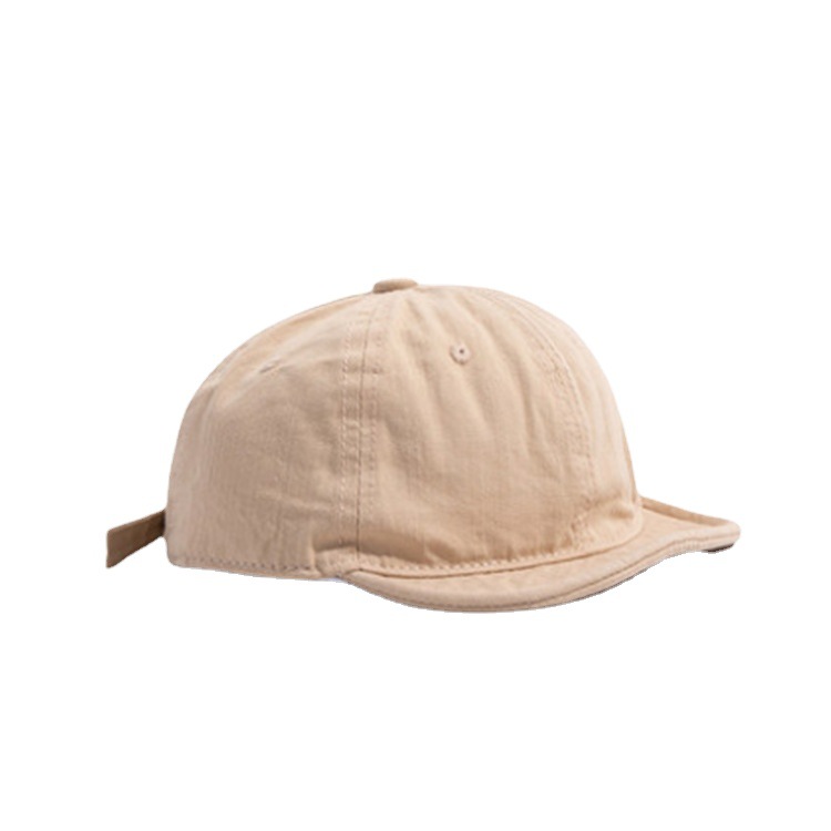 Washed and distressed short brimmed duckbill Korean version versatile trendsetter soft top couple work outfit baseball_voghion.com