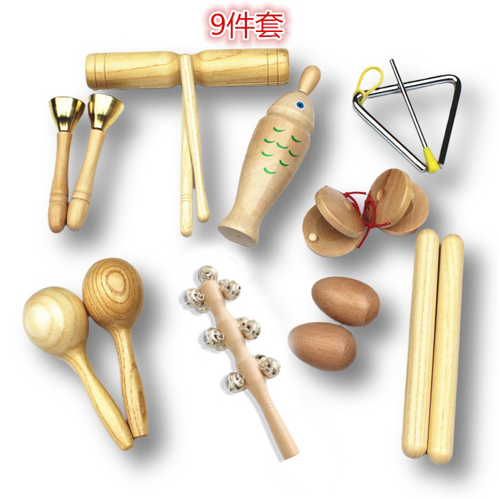 Log Orff instrumento musical traje combinación material didáctico conjunto completo kindergarten niños instrumento de percusión juguetes educación temprana Música