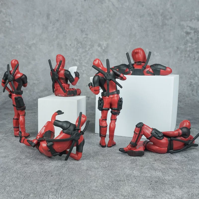 Кросс-борт Deadpool модель модели, сигнал лучше боевой позы, аниме кукла-автомобиль Zhong консоль украшение