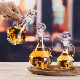 玻璃油壶厨房家用不挂油油瓶酱油醋调料瓶装油的