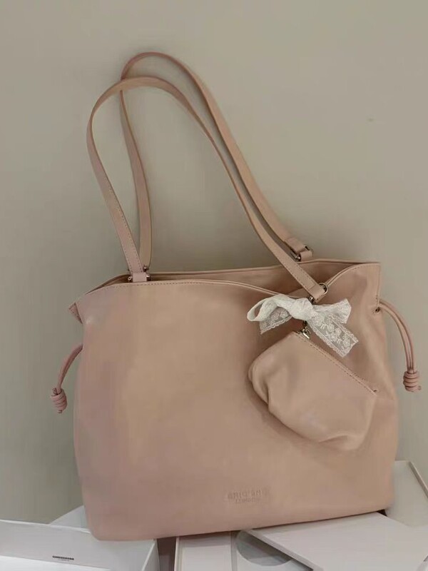 Nanfeng Chio2nd 風の花束トートバッグ レディース 優しいピンクのトートバッグ 多用途 洋風 シングルショルダー ラージバッグ|undefined