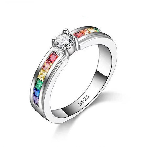 Ig Style Geometric Alloy Plating Inlay Zircon Women's Rings display picture 2