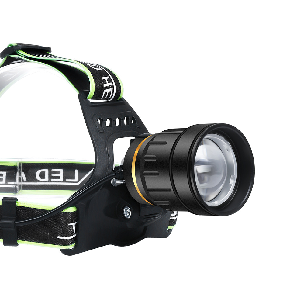 Carga USB transfronteriza fuerte luz LED Faro de inducción Faro de carga de inducción impermeable faro lámpara de pesca