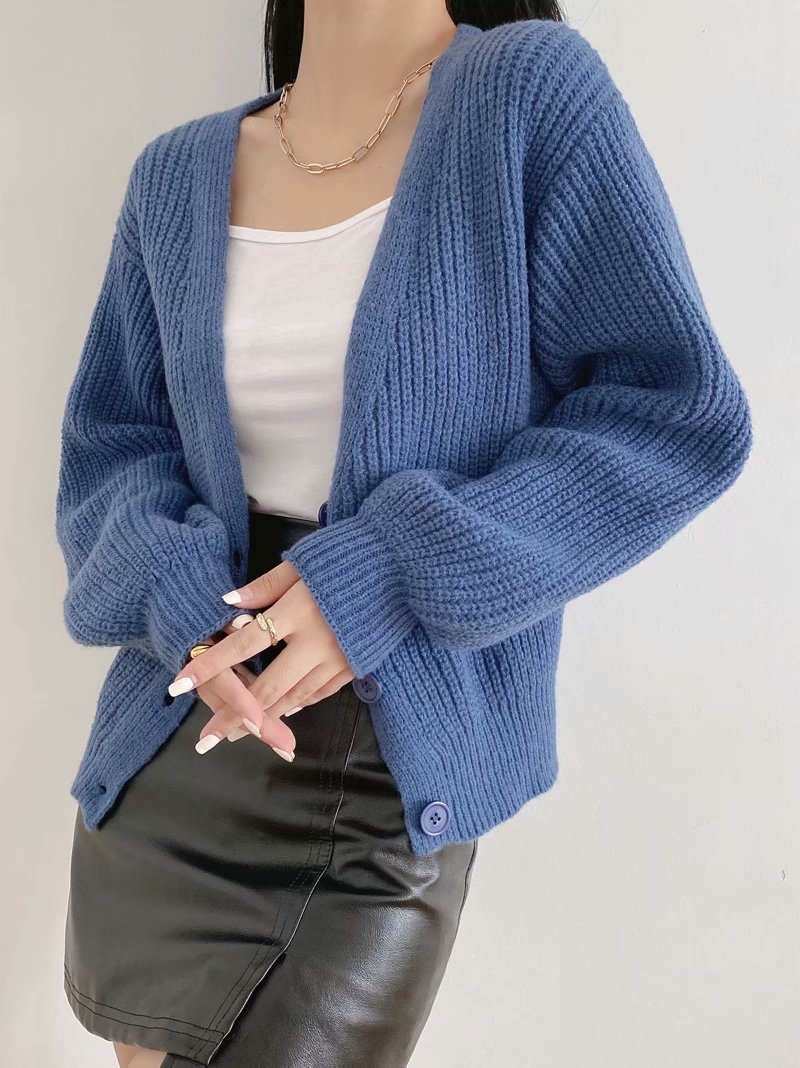 women s pure color knitted cardigan nihaostyles clothing wholesale NSAM77911