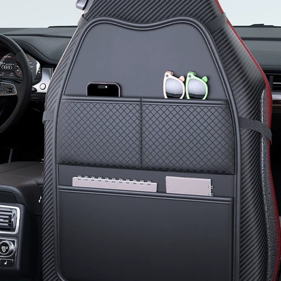 Pad Storage Bag Car Backrest | Chair back anti-kick pad