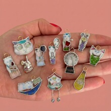 �W���羳�¿ͨ؈���L���ʯ����DIY���ӡ��ϵ��14K��ɫ���l