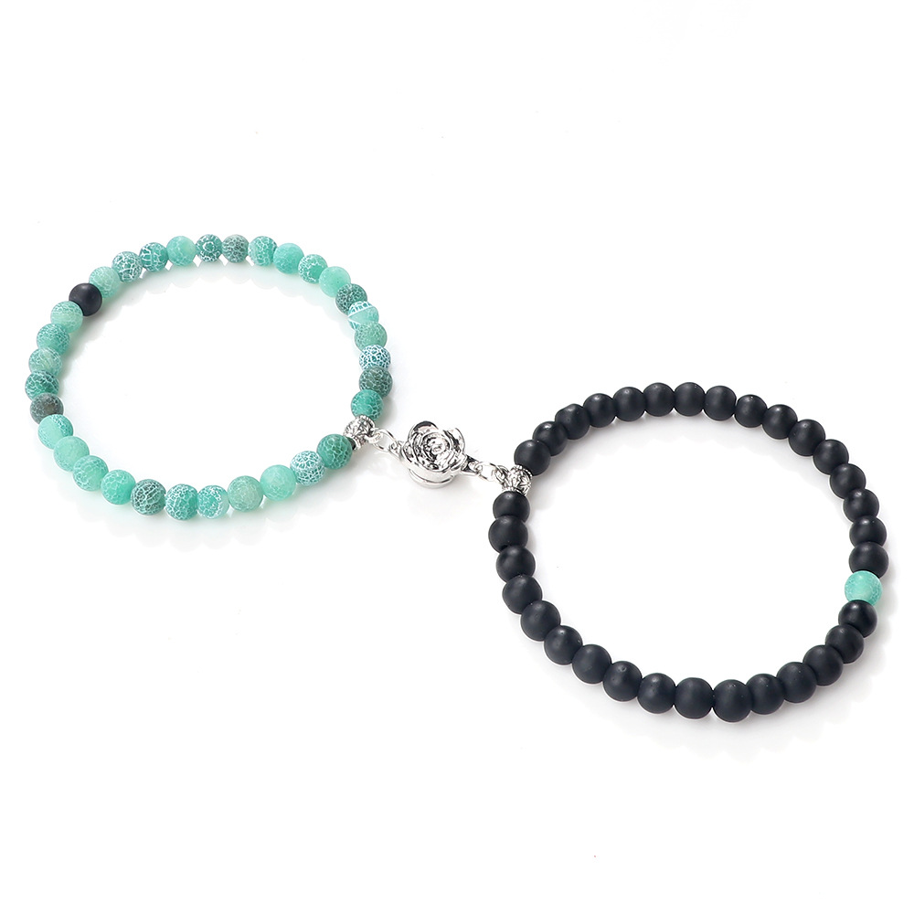 beliebtes Anzugarmband mit Magnetschnalle, Blumenperlen, Schmetterlingsarmband, Schmuck, modisches Armband mit einfachem und großzügigem Design_voghion.com