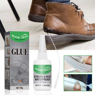 Cross-Border Unlabeled Strong Oily Glue Furniture Repair Handmade Shoe Repair Porcelain Wood Waterproof Non-Degluing