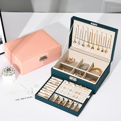 二重層ロック可能なジュエリーボックス、イヤリング収納ボックス、ネックレスリングボックス、ジュエリーボックス、ブレスレット包装ボックス