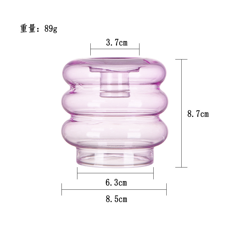 Luz círculo púrpura candelabro