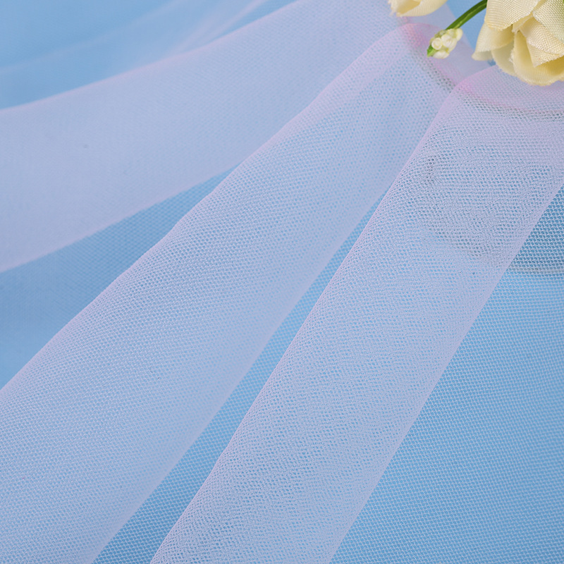 20D涤纶加密美国网 婚纱 头纱 装饰网 1.6米 3米门幅 童装面料