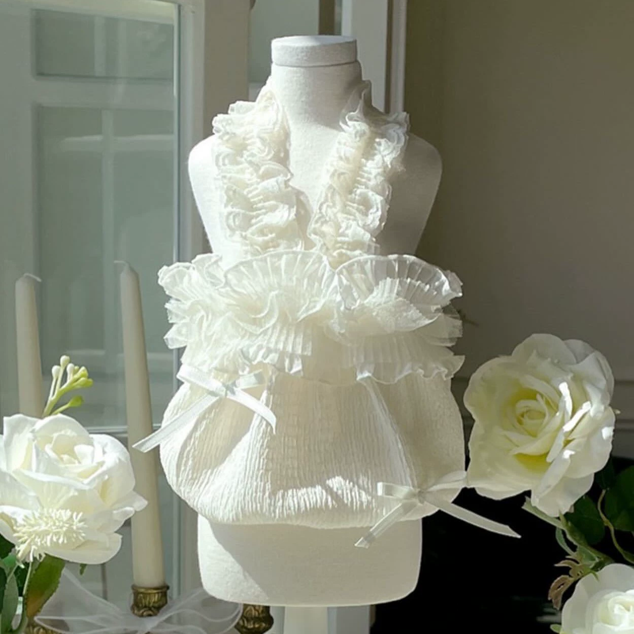 Весной и летом новые собаки кошки кружевные ремни юбки Тедди Бомей VIP Биби одежда для домашних животных