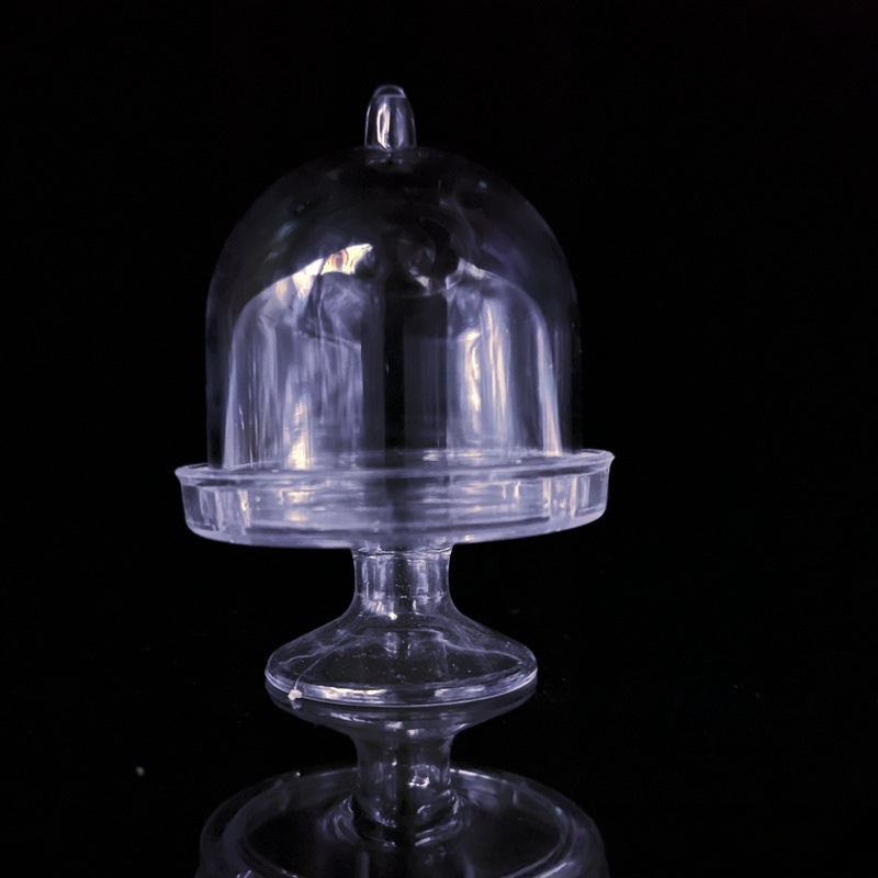 Creativa nueva caja de dulces de boda hueca transparente color forma de bandeja caja de plástico taza de postre bandeja de pastel