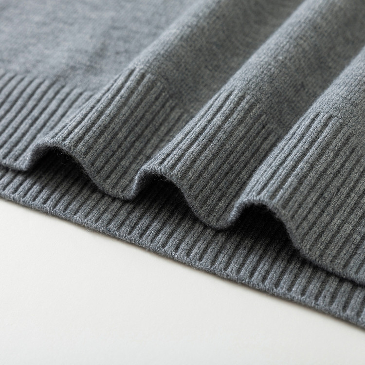 Men's Knitted Jumper With Semi High Neck Casual Warm Base Layer_voghion.com