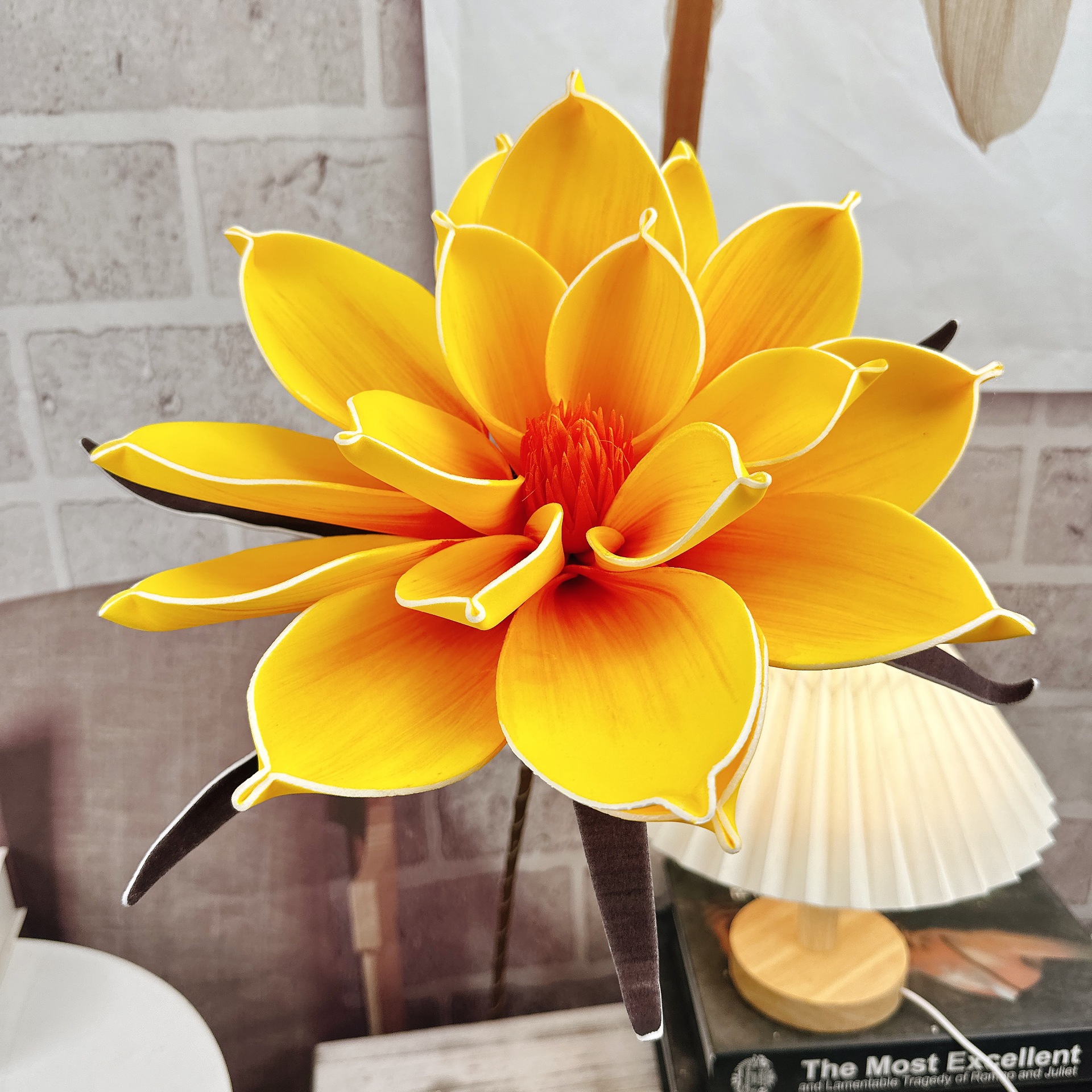 싱글 헤드 폼 가죽 카톡 (오렌지)