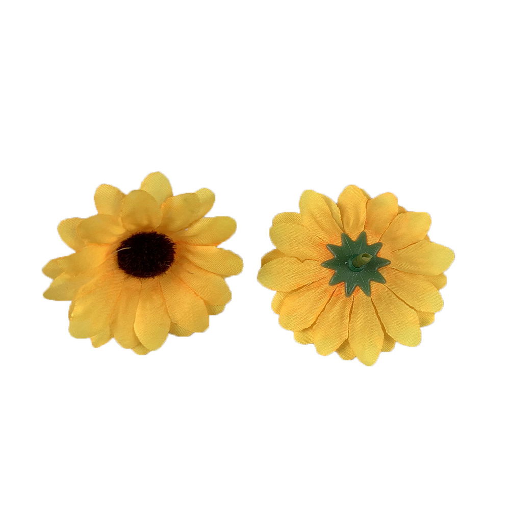 Flores de girasol simuladas mini adornos flor de sol al por mayor DIY decoración jardín de infantes flores falsas props de fotografía ins