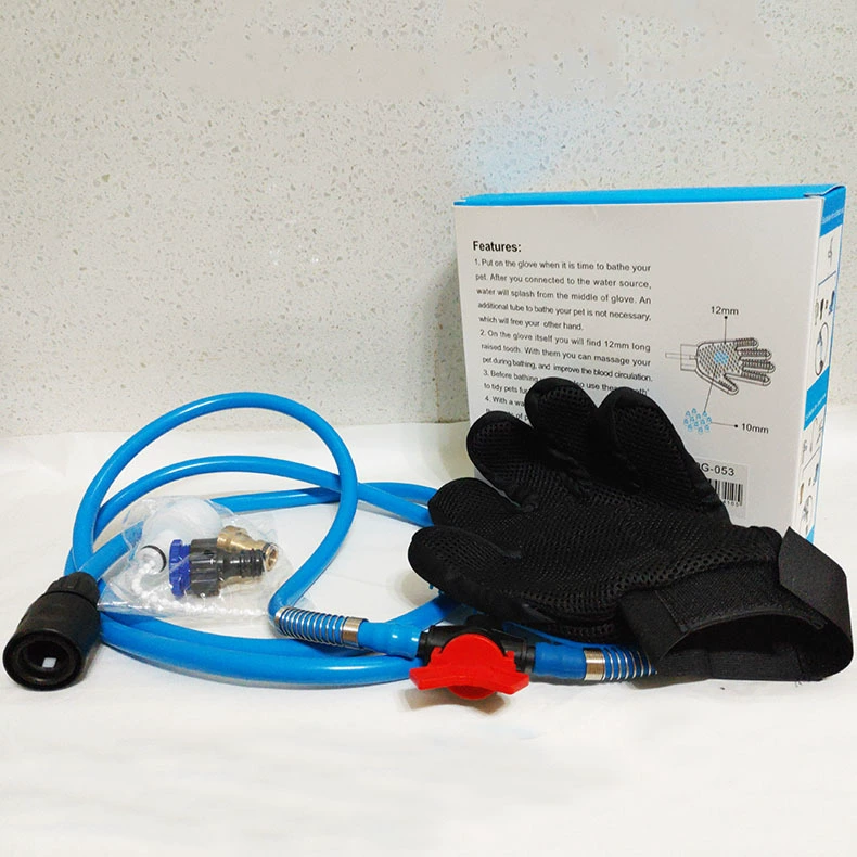 Трубка с пятью пальцами для домашних животных, спрей для ванны, массажные перчатки True Touch, регулируемая Чистка, щетка для удаления волос