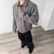High goods J97 fabric knight hand guard jacket coat spring new loose heavy weight short wide boxy lapel top